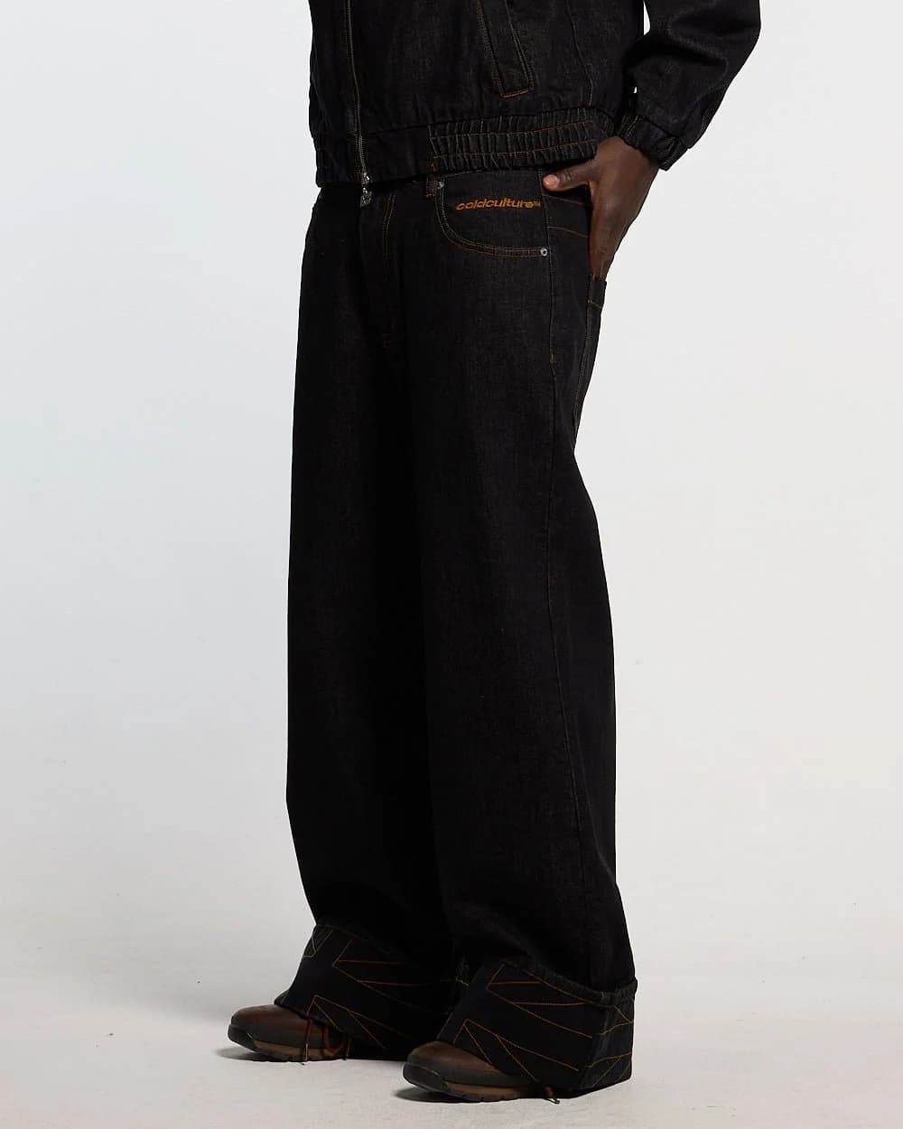 TOP BOY PANTS BLACK DENIM 4