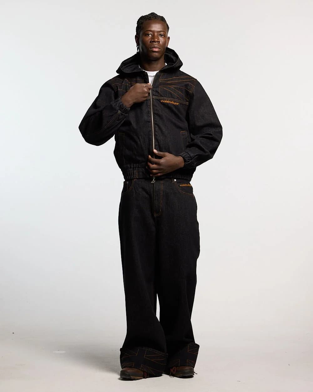 TOP BOY PANTS BLACK DENIM 5