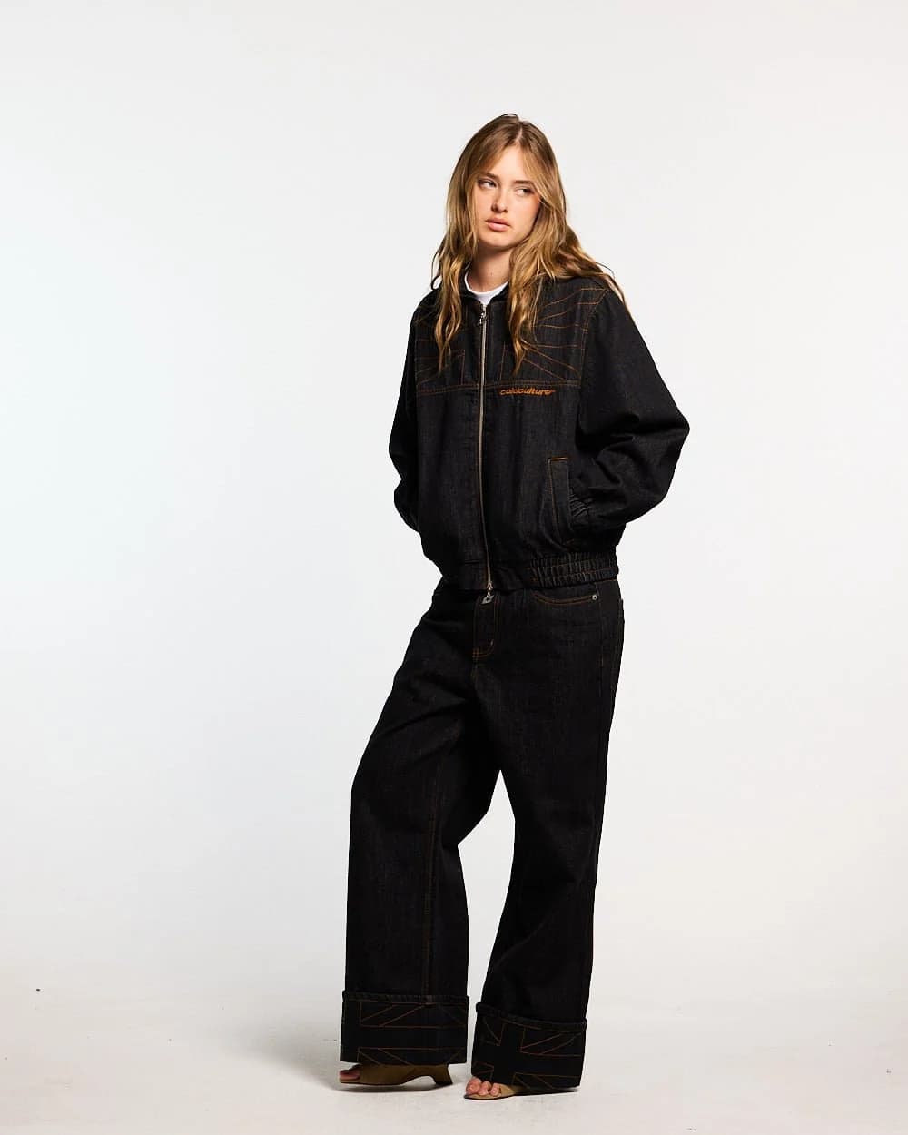 TOP BOY PANTS BLACK DENIM 7