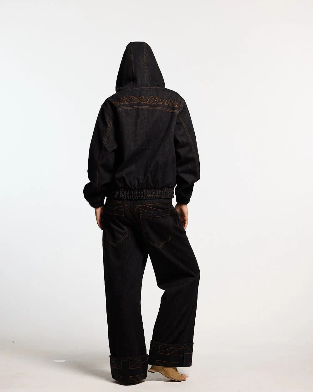 TOP BOY PANTS BLACK DENIM 8