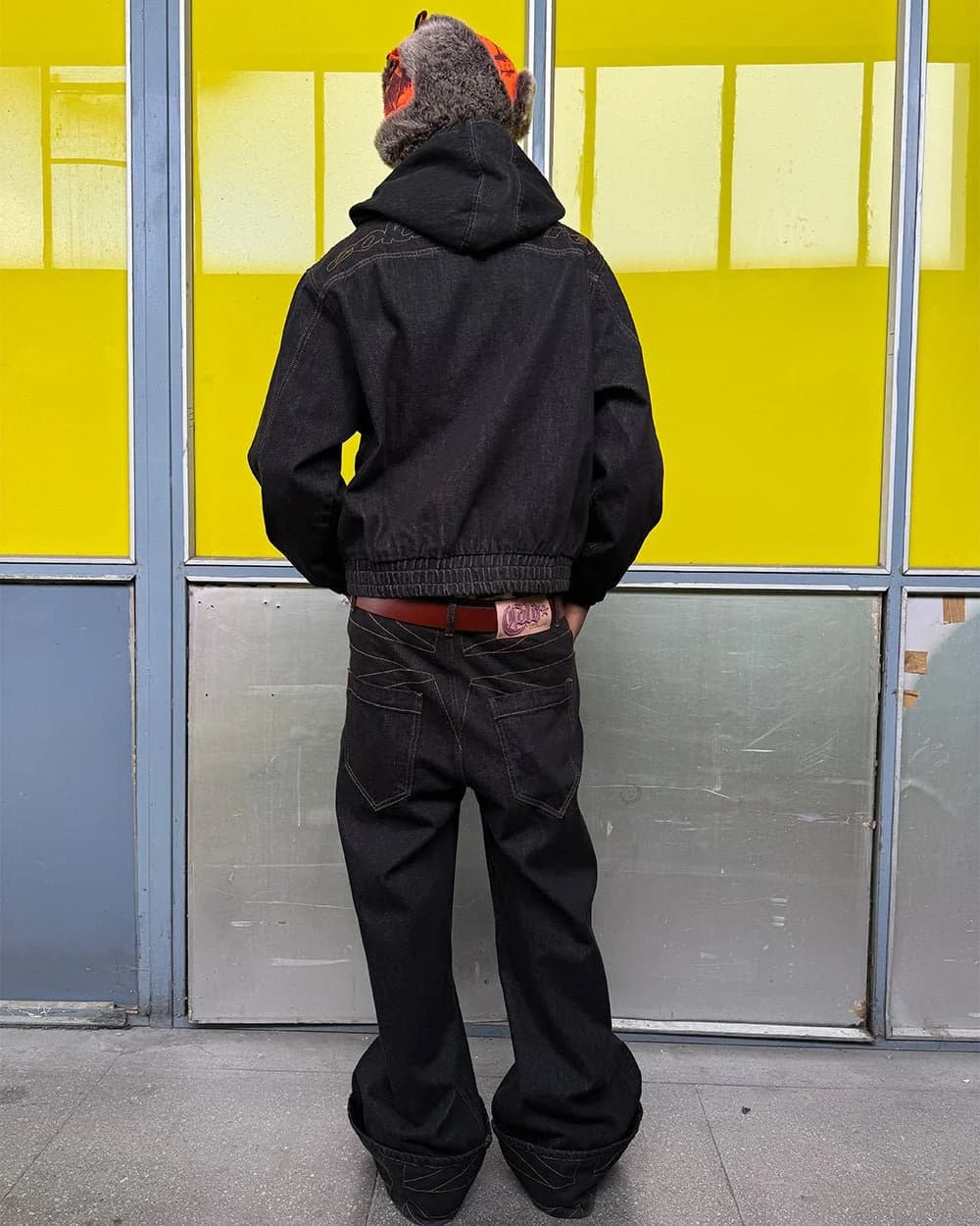 TOP BOY PANTS BLACK DENIM 10