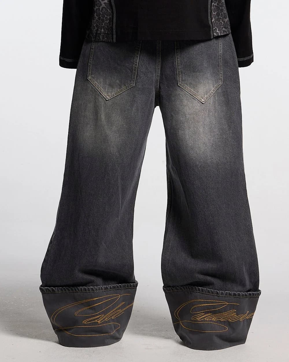 FOLDED V3 PANTS DARK GREY DENIM 3