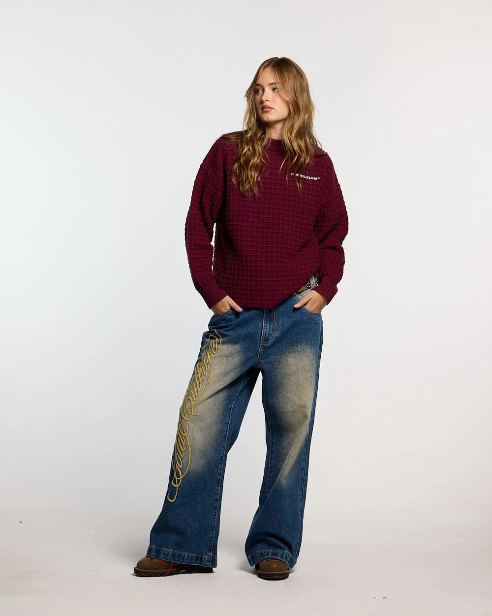 WIBBLE SCRIPT V3 PANTS BLUE 7