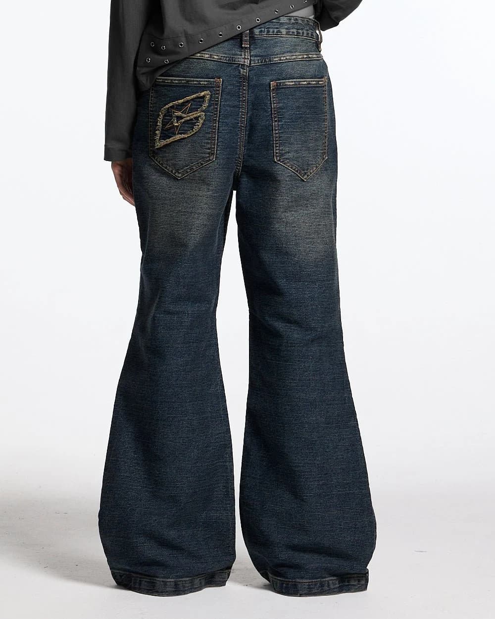 CONCRETE BOOTCUT JEANS BLUE 8