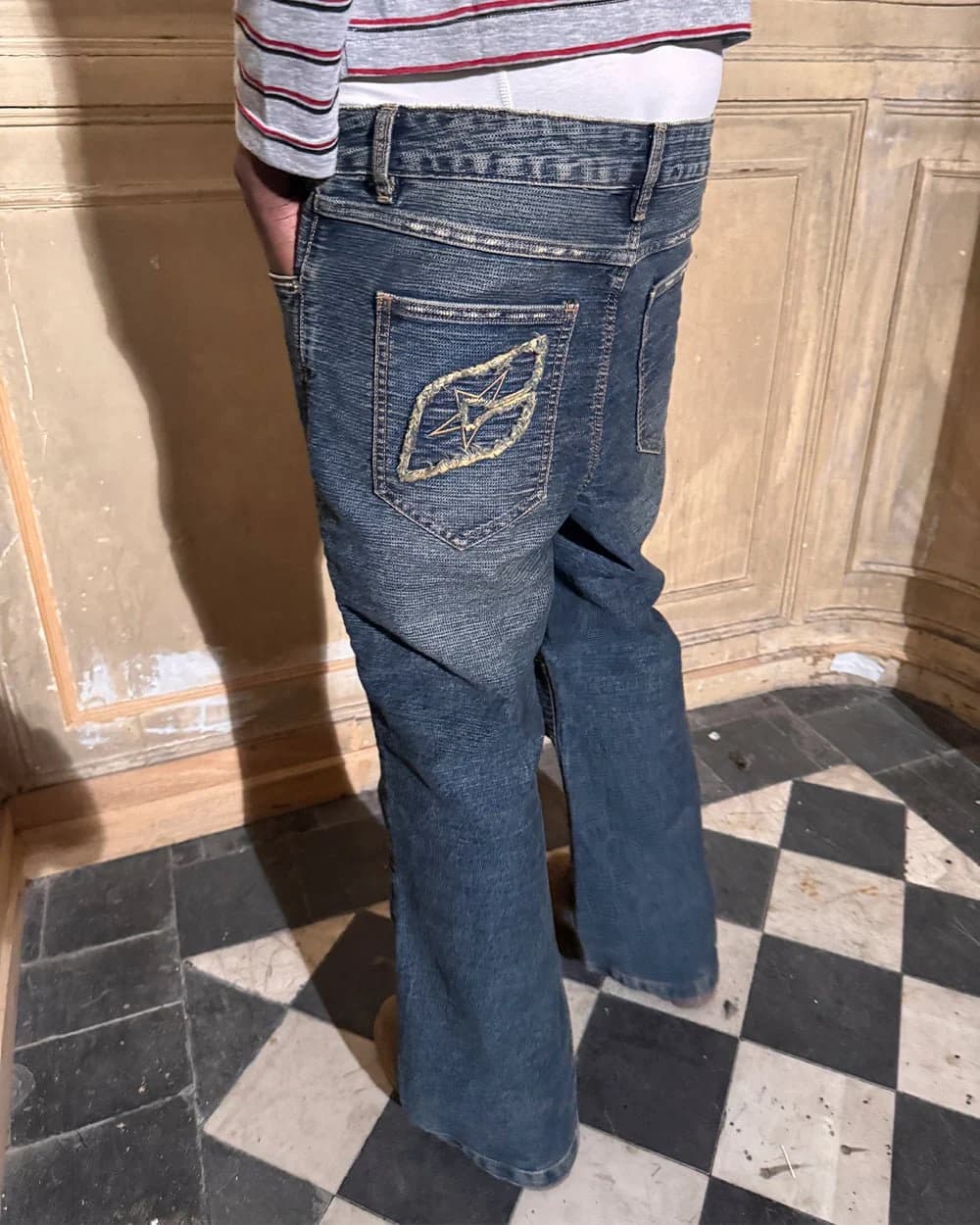 CONCRETE BOOTCUT JEANS BLUE 11