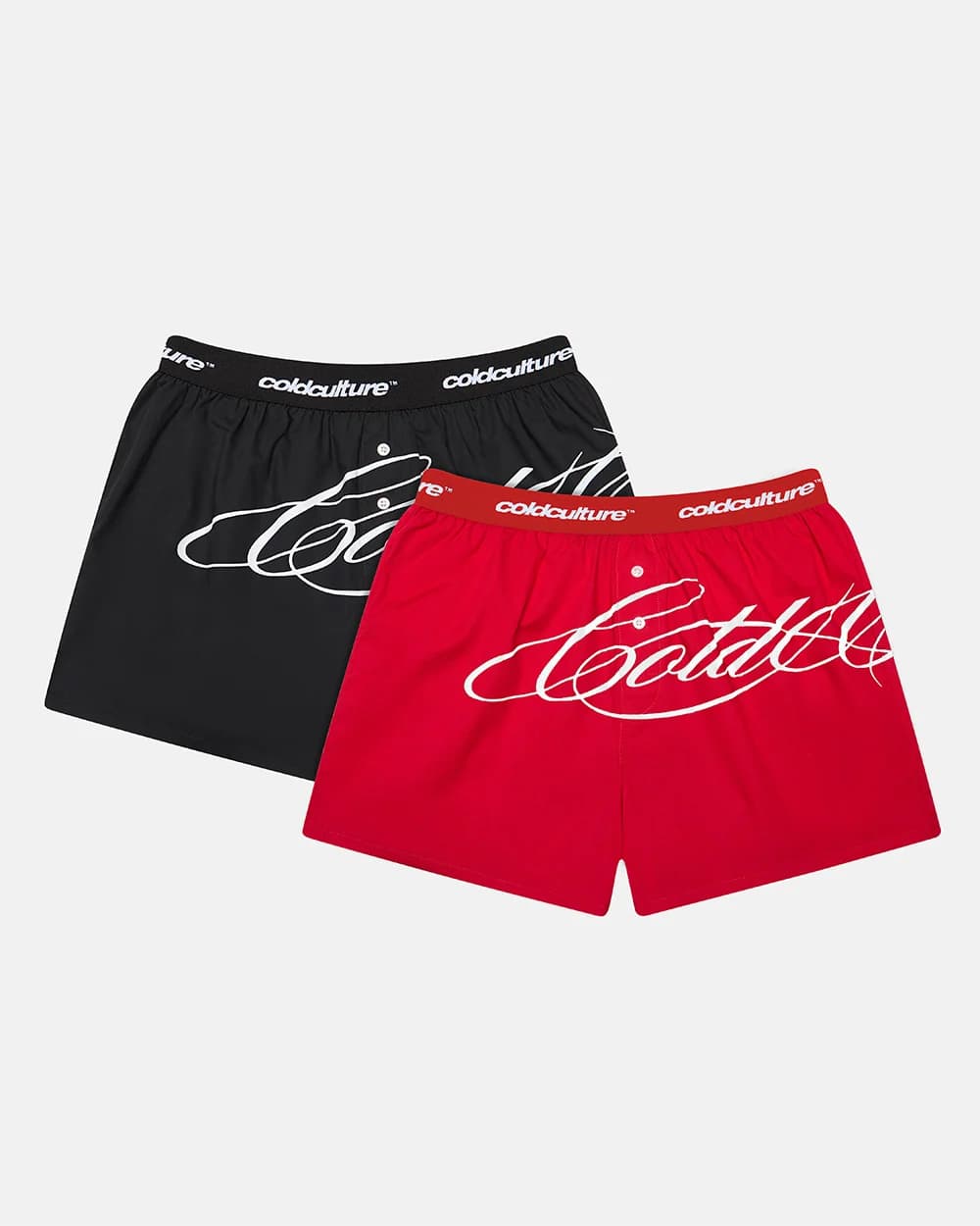 SCRIPT BOXERS PACK RED/ BLACK by COLD CULTURE