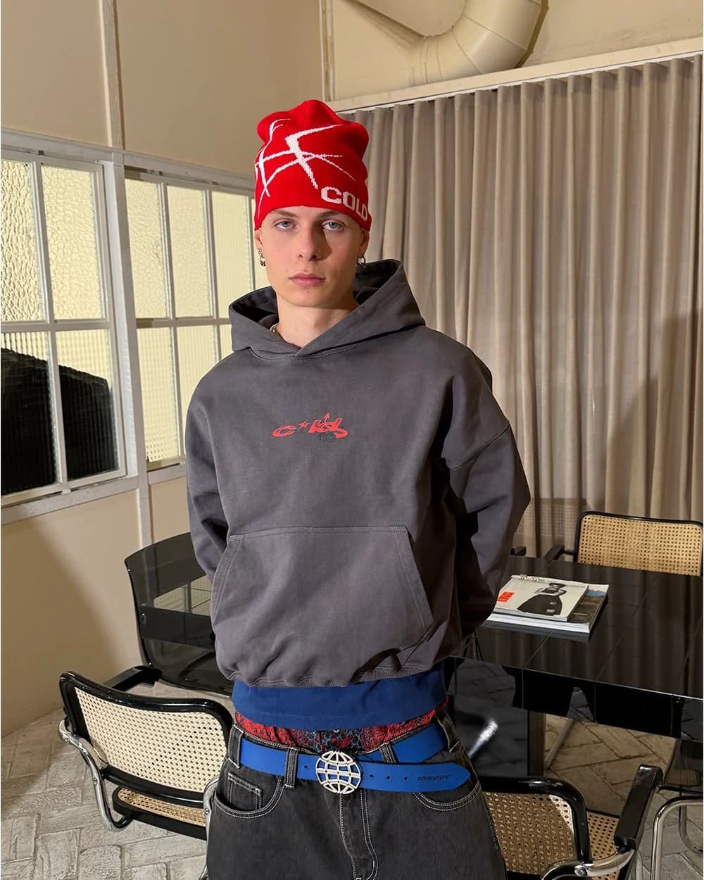 BRAMBLES BEANIE RED 4