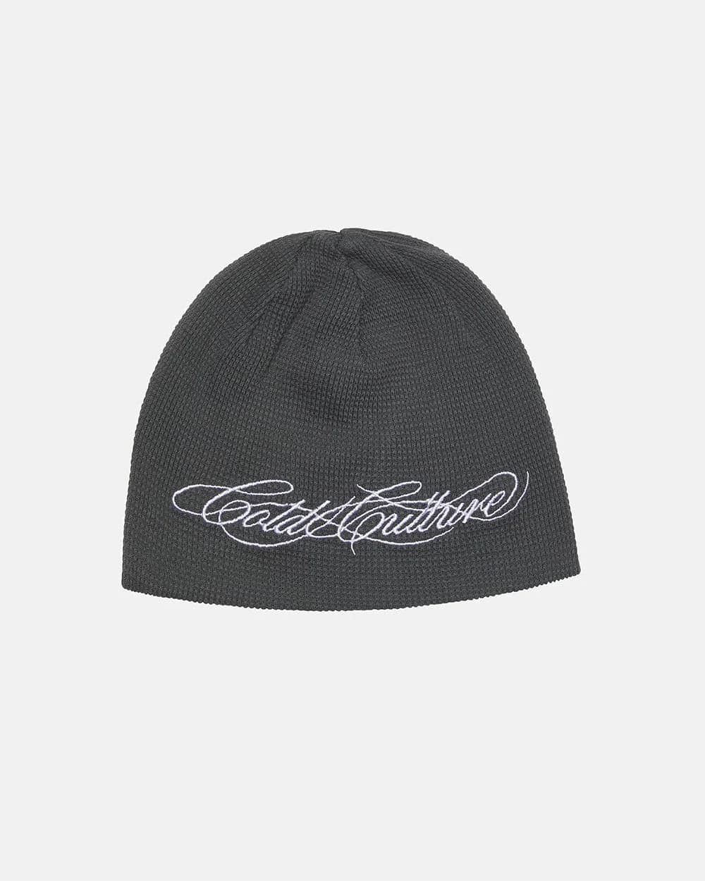 WAFFLE BEANIE BLACK by COLD CULTURE