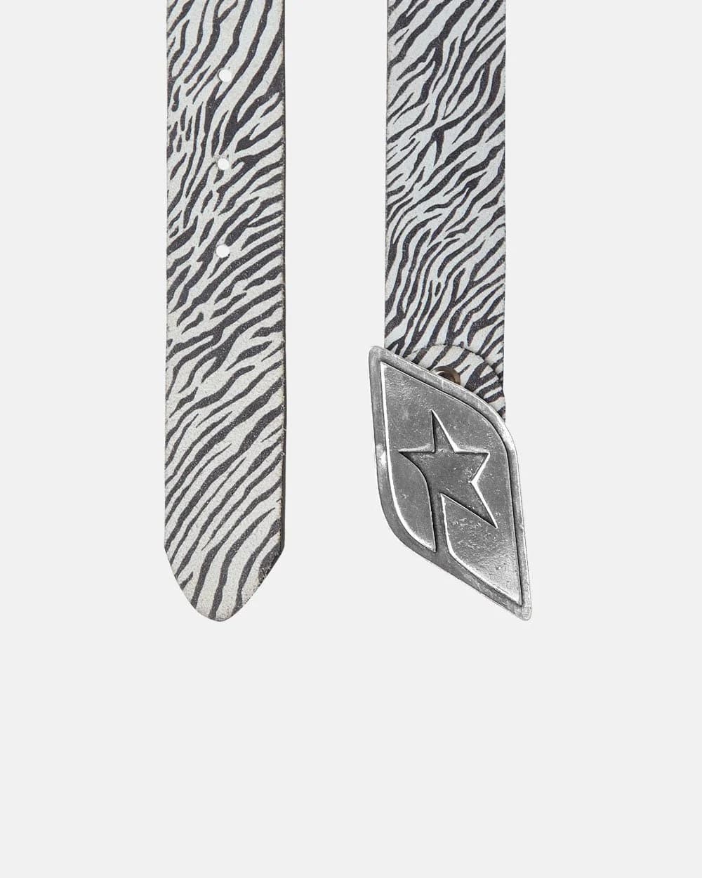 ORIGINAL LEATHER BELT ZEBRA by COLD CULTURE