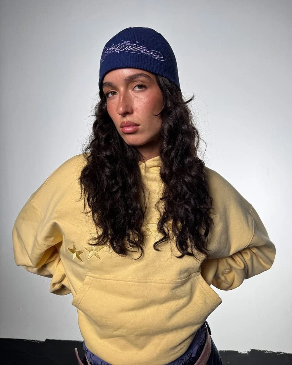 WAFFLE BEANIE BLUE by COLD CULTURE