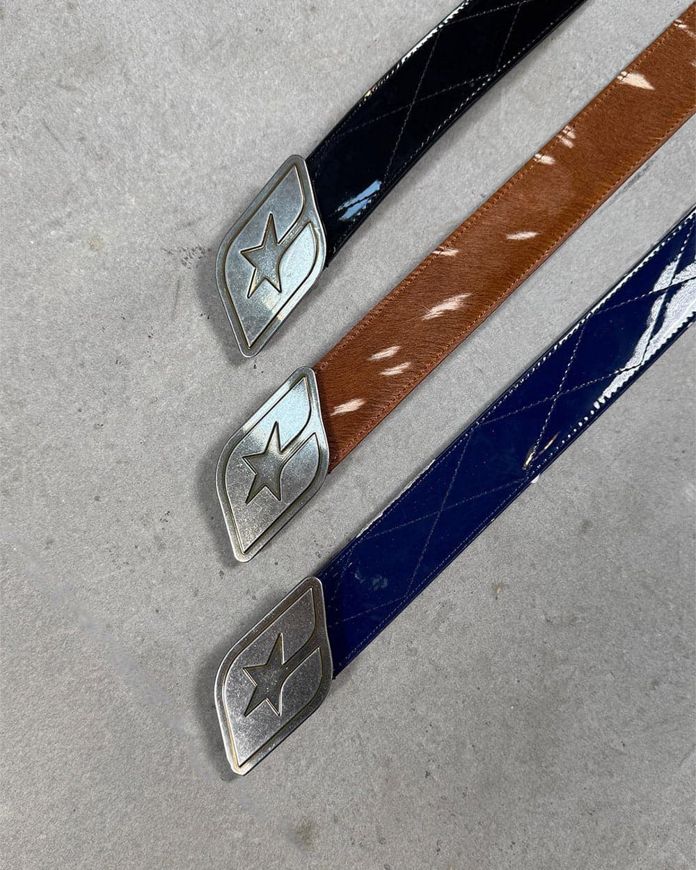 ORIGINAL LEATHER BELT GLOSSY BLACK by COLD CULTURE