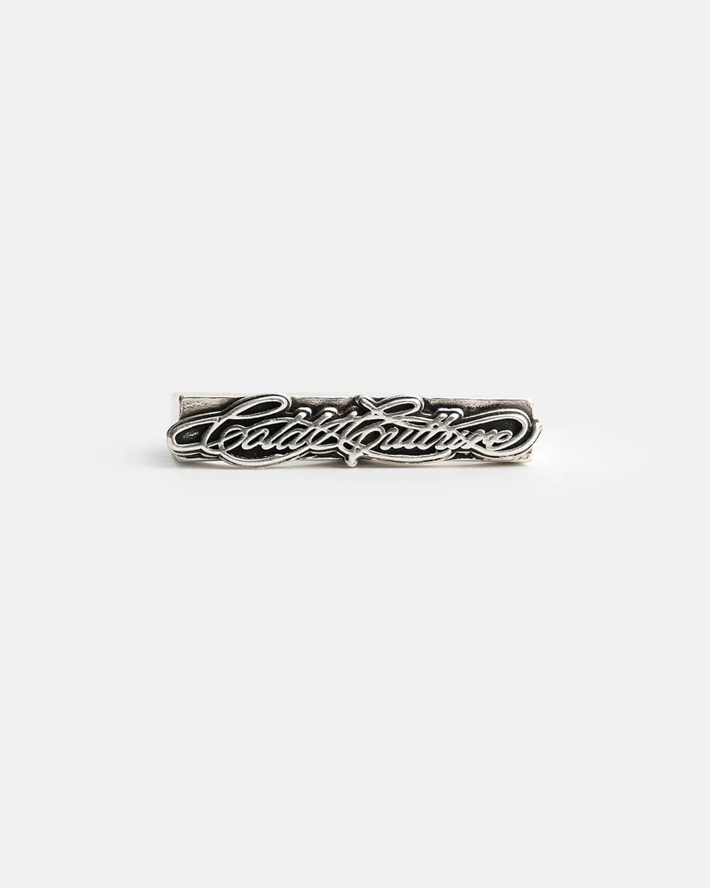 SCRIPT DOUBLE RING SILVER by COLD CULTURE