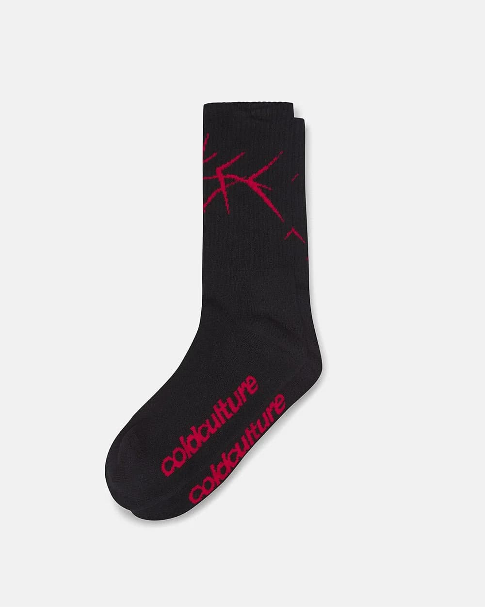 BRAMBLES SOCKS BLACK & RED by COLD CULTURE