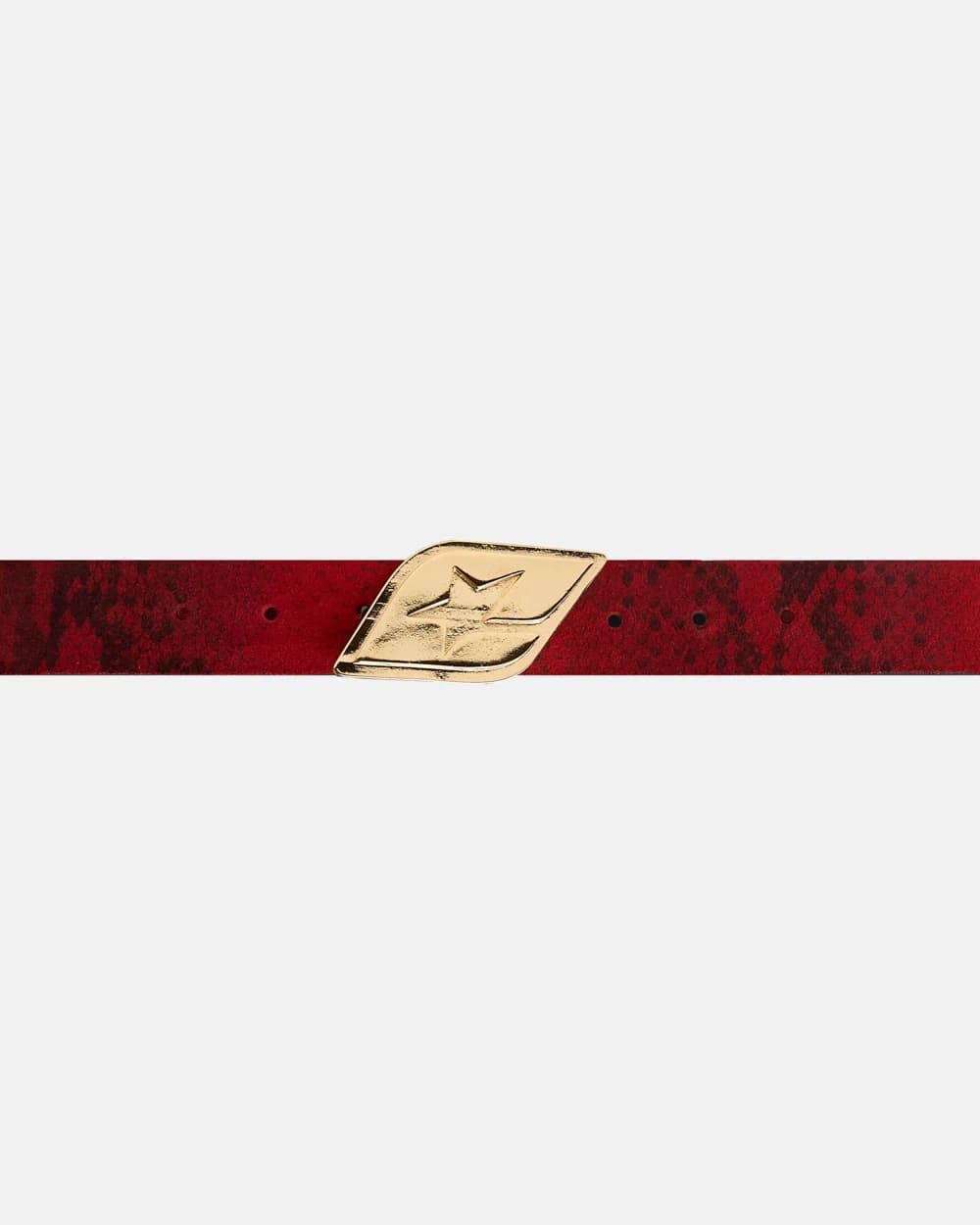 ORIGINAL LEATHER BELT RED SNAKE 3