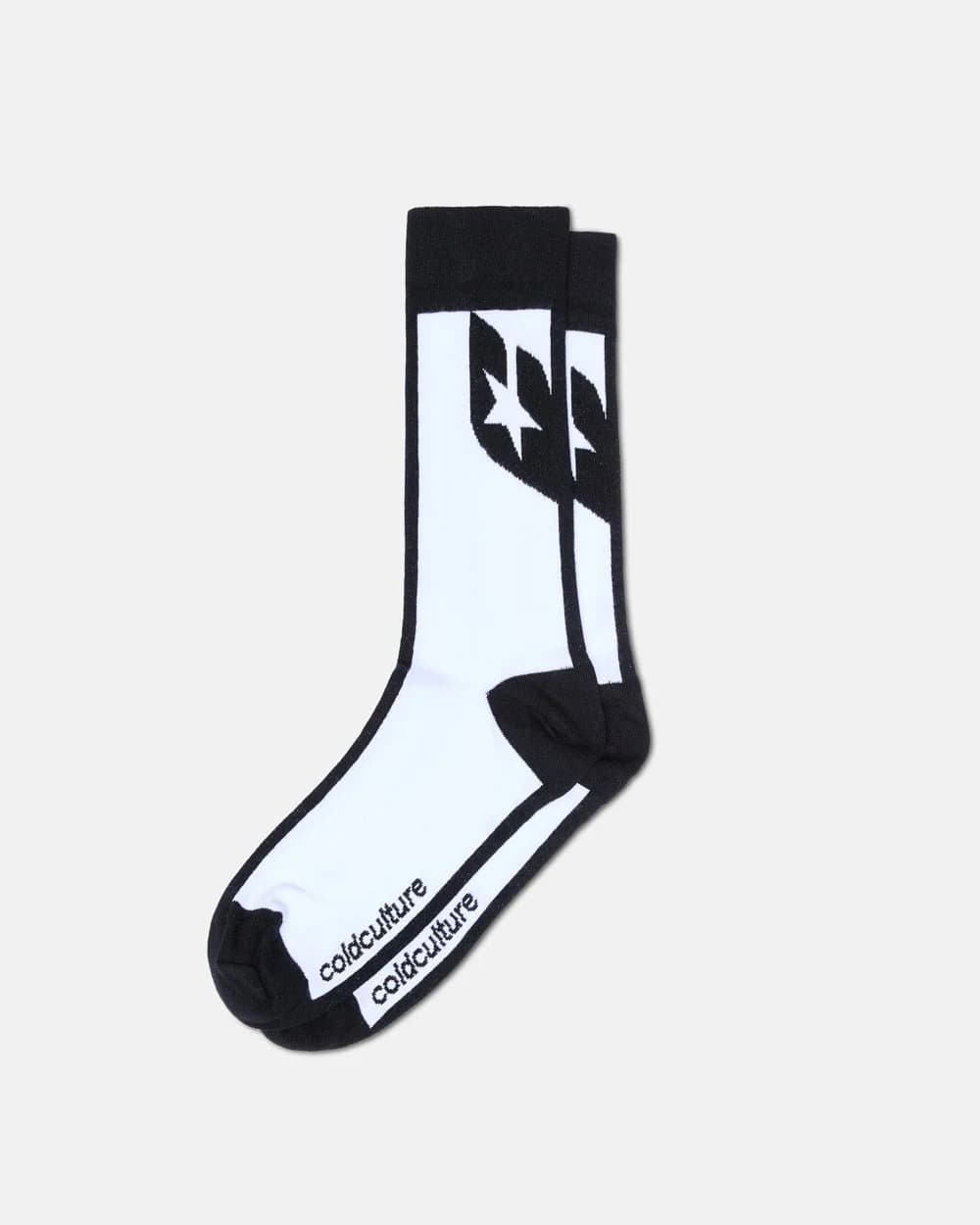 SILHOUETTE SOCKS BLACK/ WHITE by COLD CULTURE