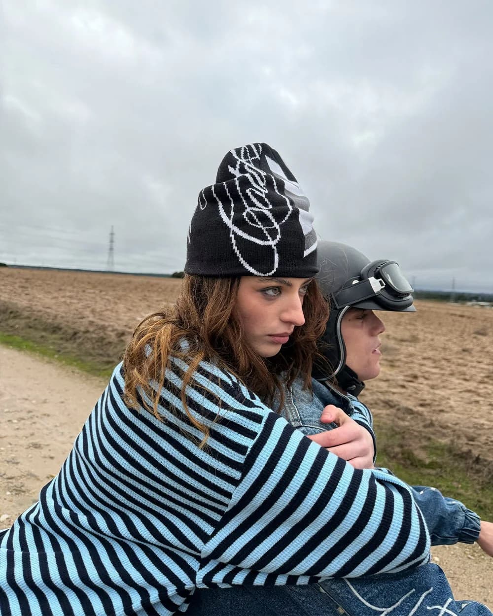 BRIGHTON BEANIE BLACK & GREY 5