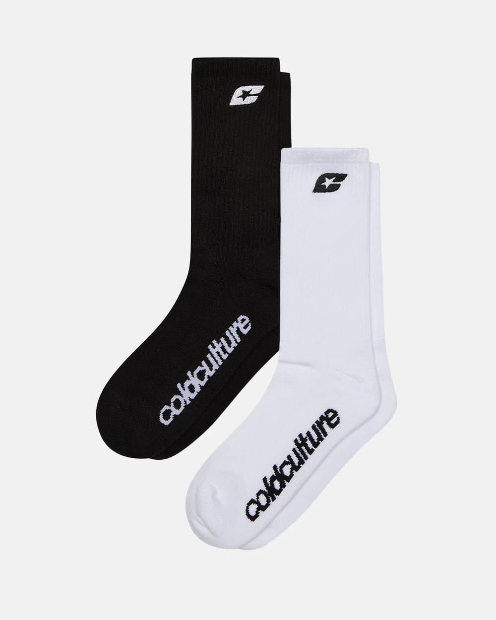 C SOCKS PACK WHITE & BLACK by COLD CULTURE