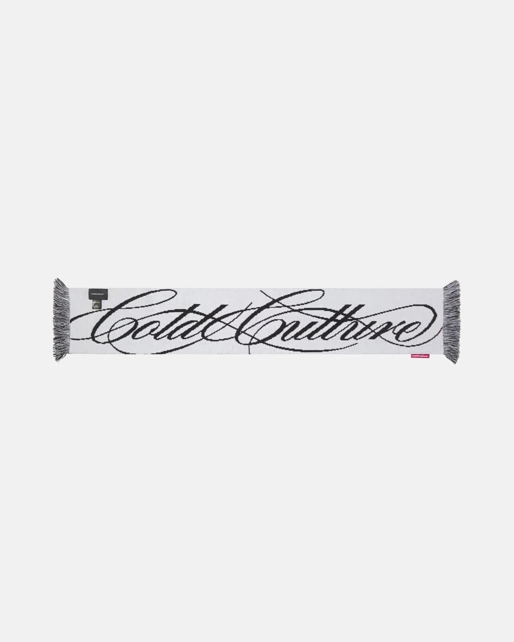 SCRIPT DOUBLE SIDE SCARF BLACK & WHITE 3