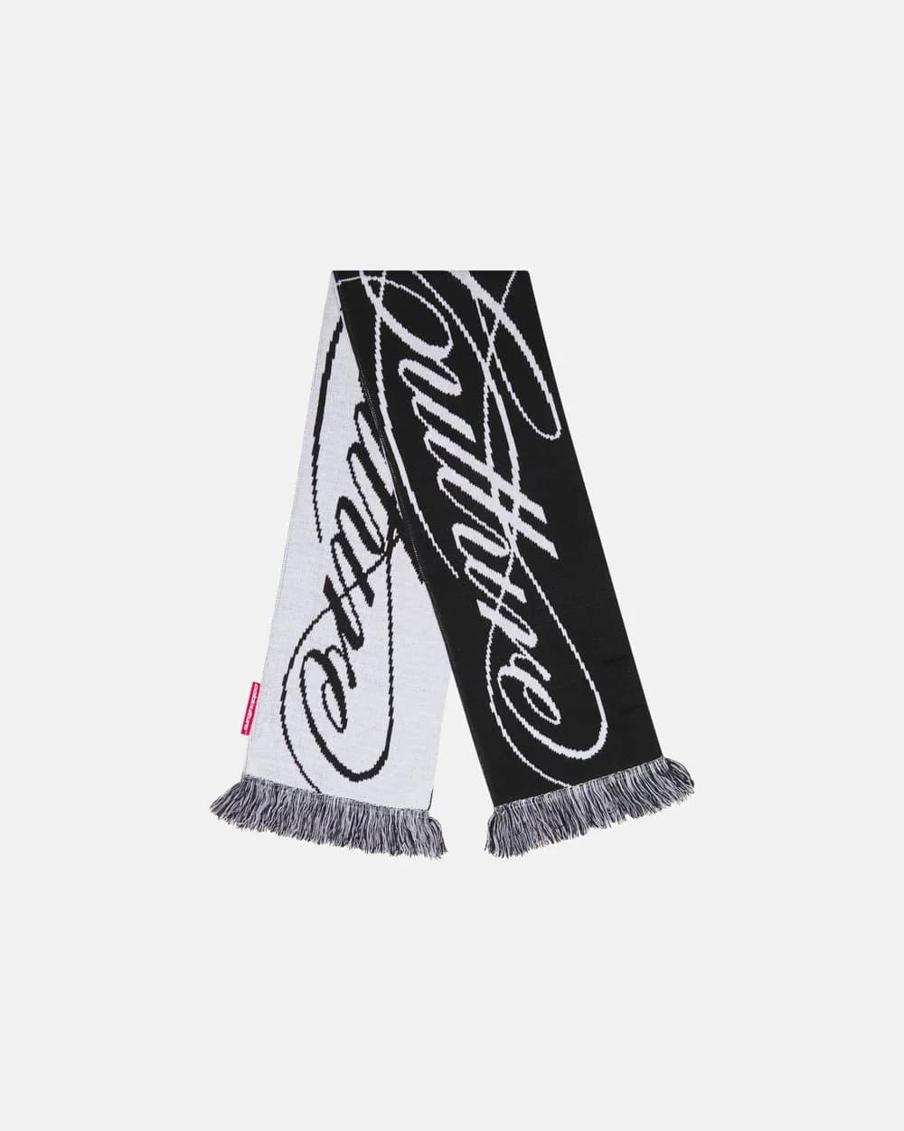 SCRIPT DOUBLE SIDE SCARF BLACK & WHITE by COLD CULTURE