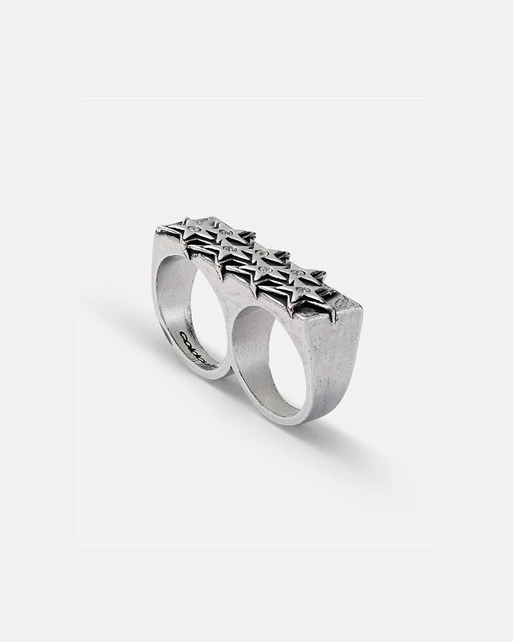 STARS BLING BLING DOUBLE RING by COLD CULTURE