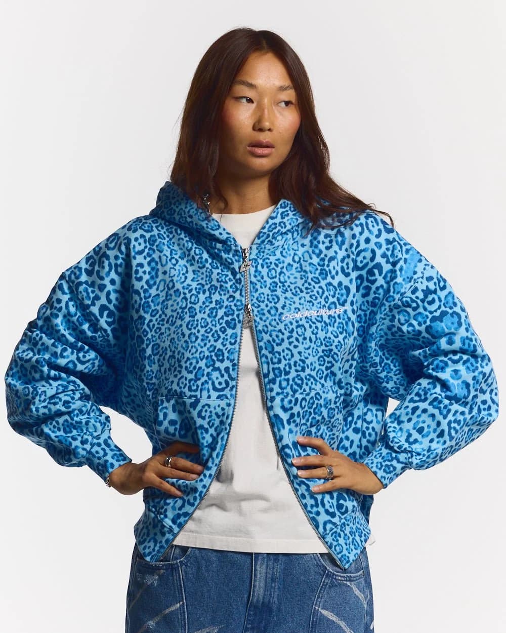 NOCTURNE BEAST ZIP HOODIE BLUE 5