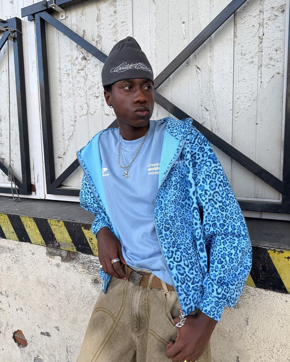 NOCTURNE BEAST ZIP HOODIE BLUE 7
