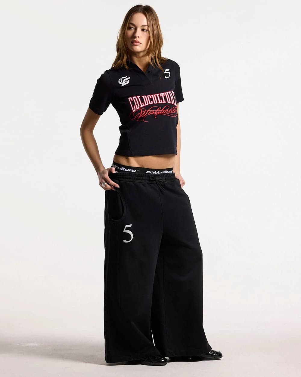 NIA SET POLO BLACK 5