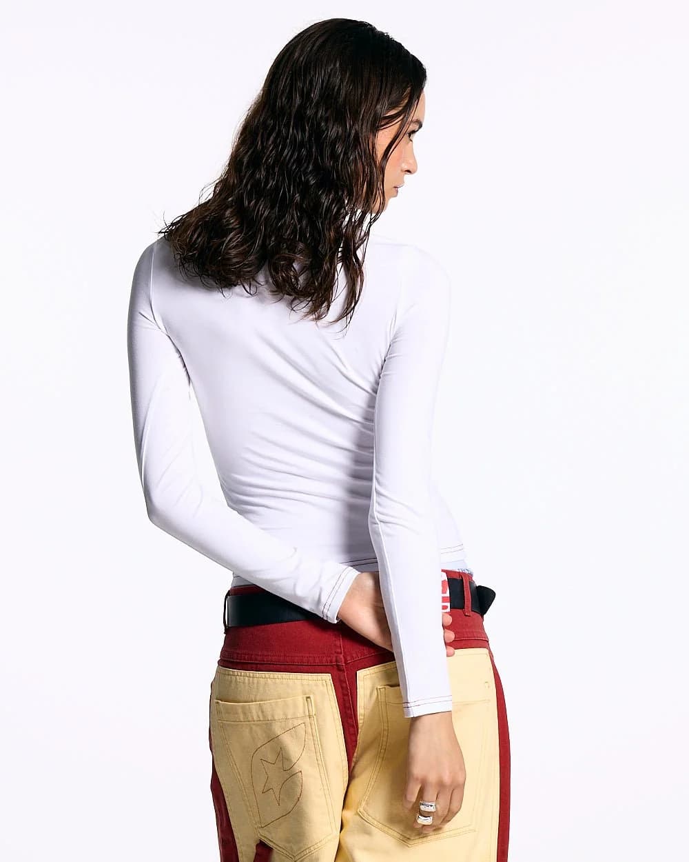 CURLY COLD STRASS LONGSLEEVE TOP WHITE 3