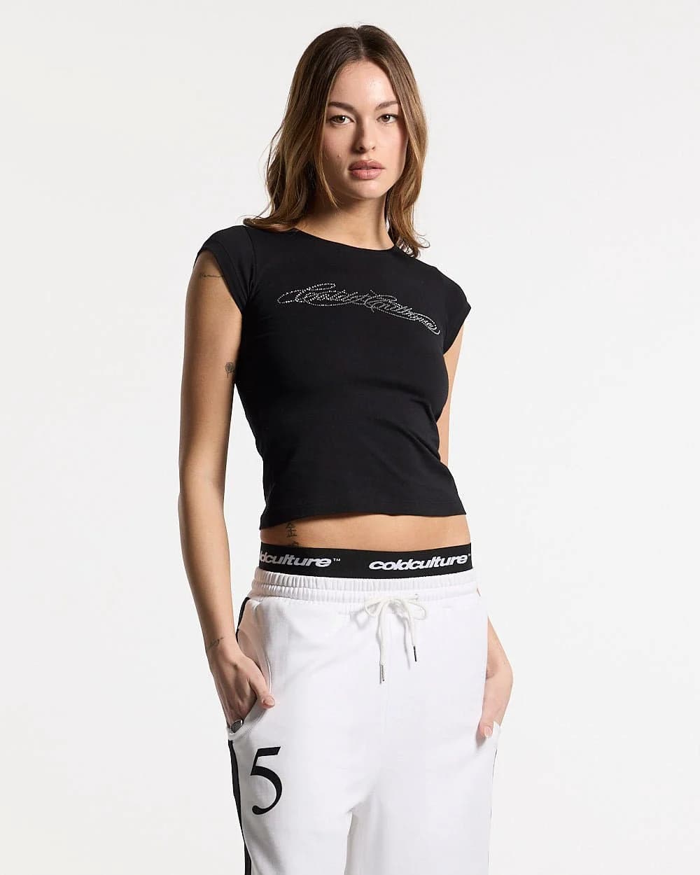 BLING BABY TEE BLACK by COLD CULTURE