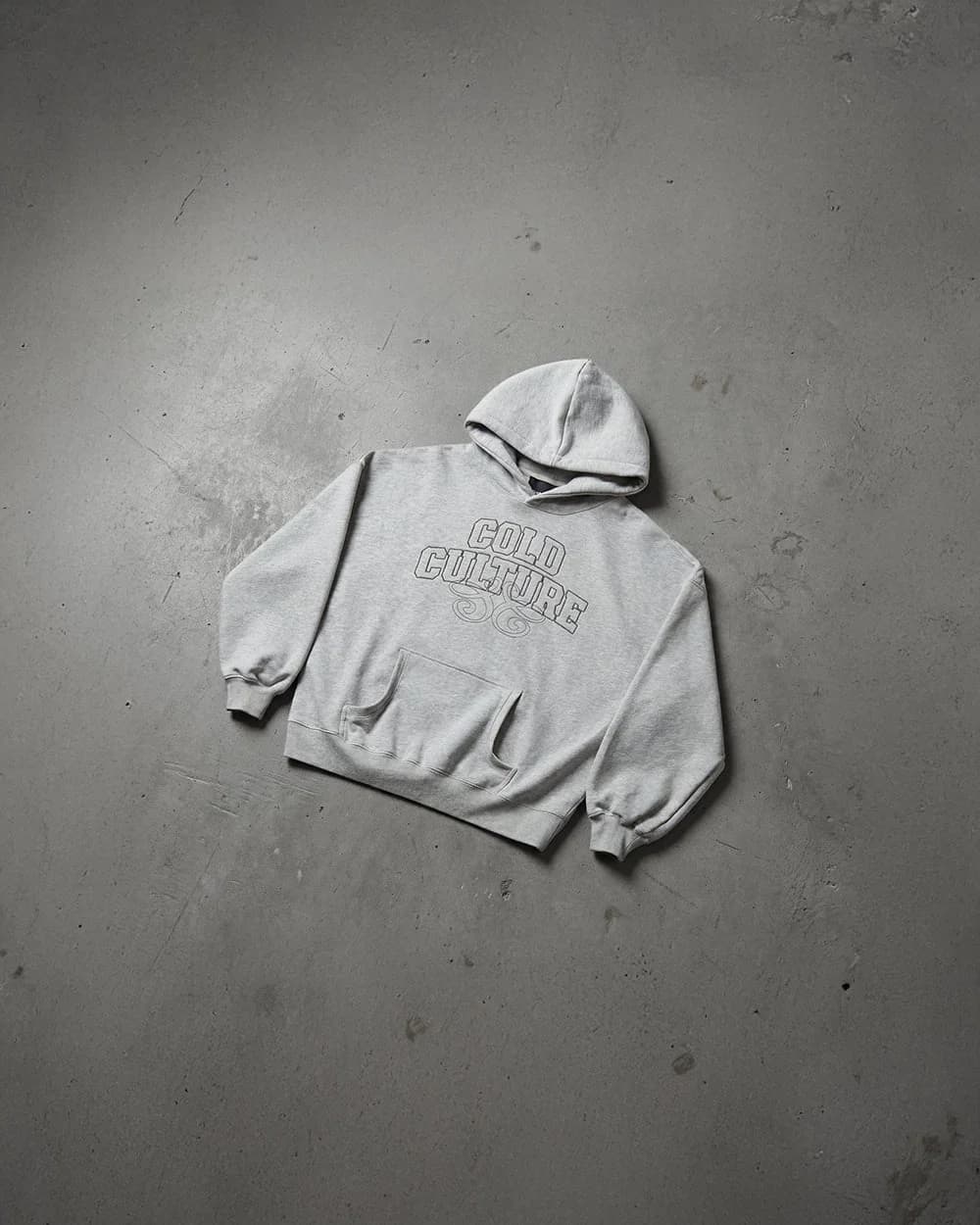 DAILY DRIFT HOODIE HEATHER GREY by COLD CULTURE