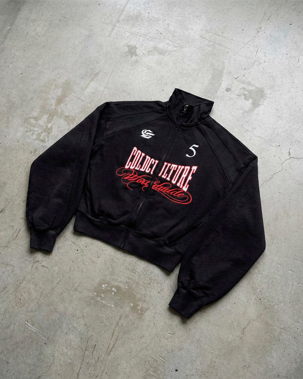 NIA SET ZIP UP BLACK by COLD CULTURE