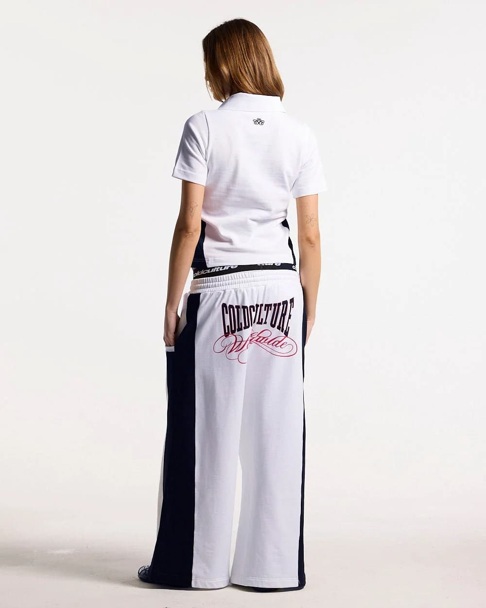 NIA SET POLO WHITE & BLACK 6