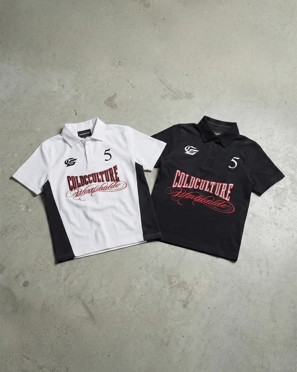NIA SET POLO WHITE & BLACK 9