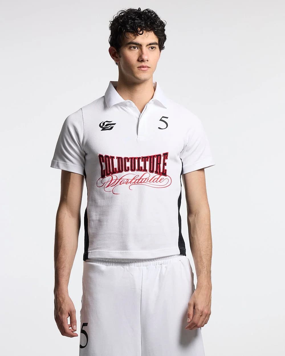 NIA SET POLO WHITE & BLACK 7