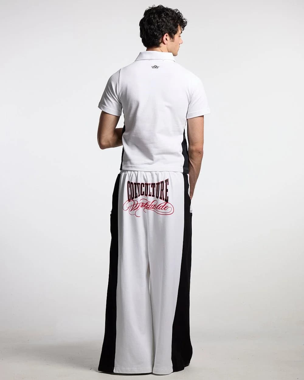 NIA SET POLO WHITE & BLACK 8
