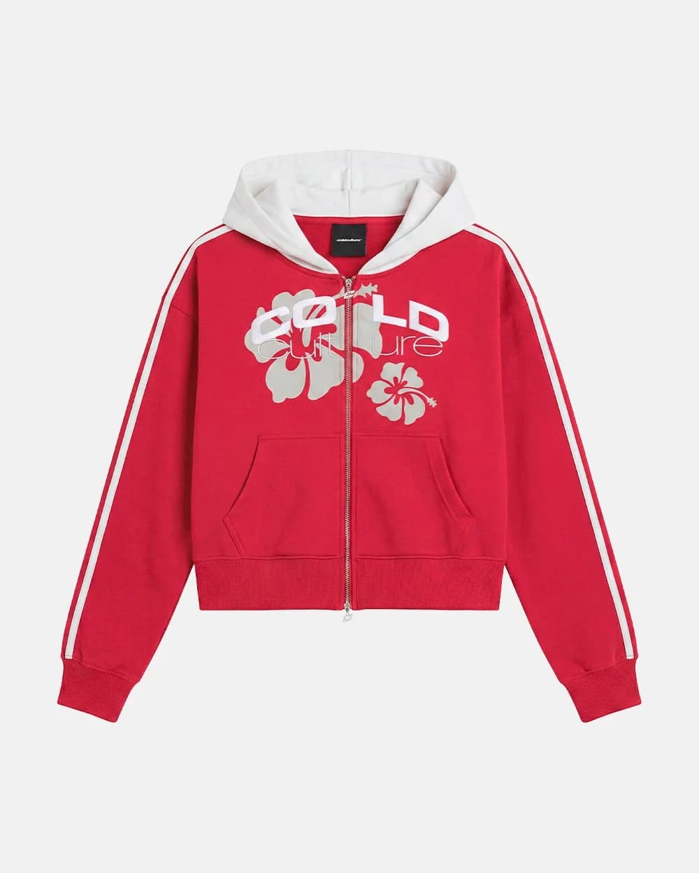LUSH ZIP HOODIE RED 2