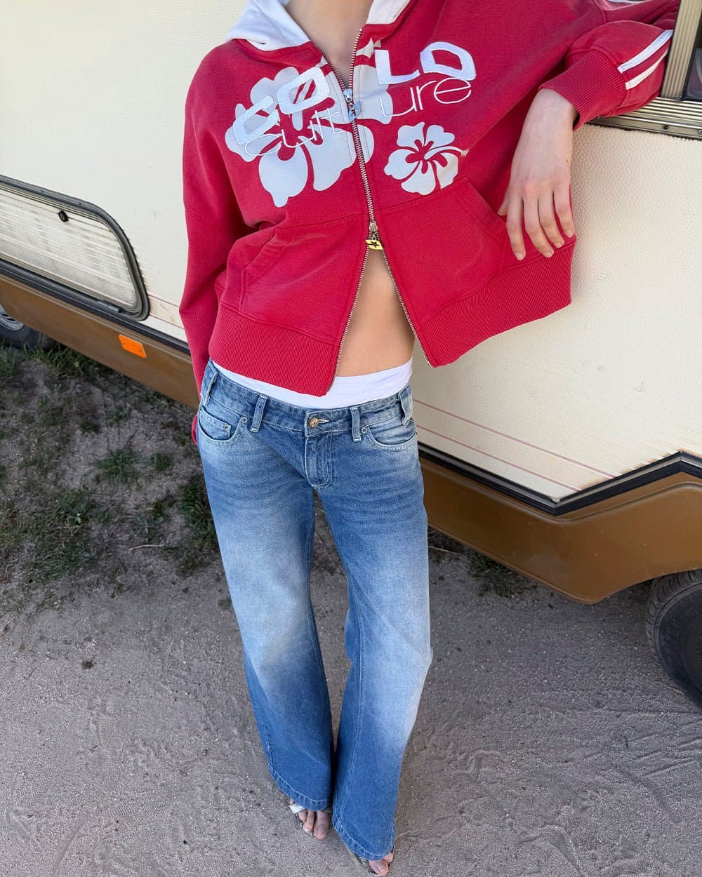 LUSH ZIP HOODIE RED 9