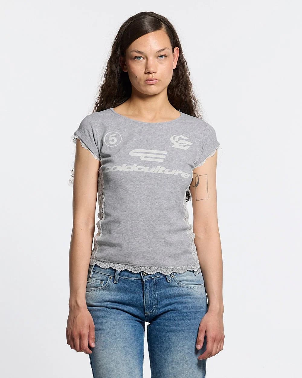 CLUB BABY TEE HEATHER GREY by COLD CULTURE