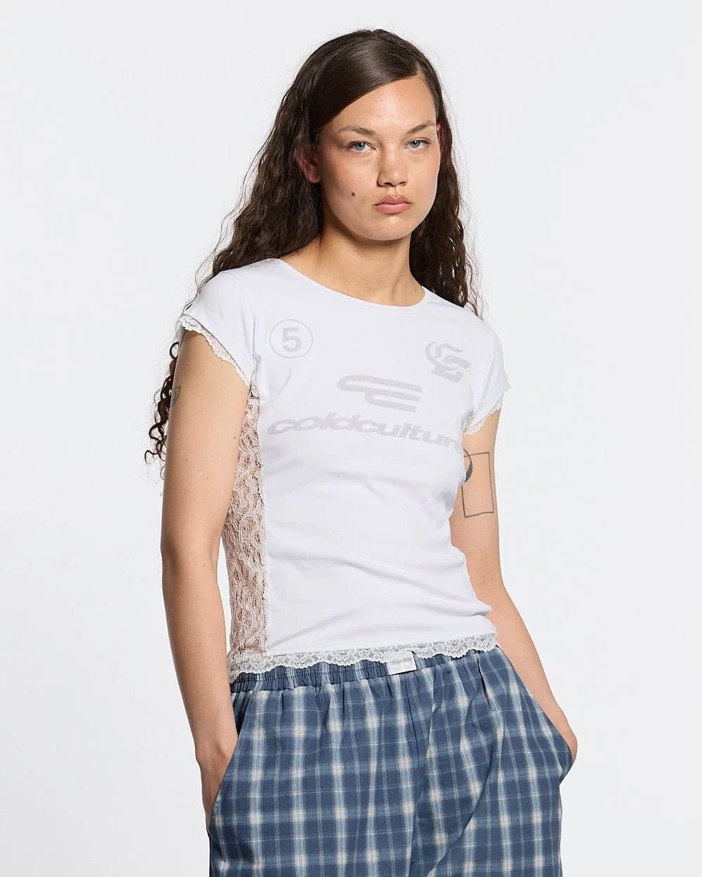 CLUB BABY TEE WHITE by COLD CULTURE