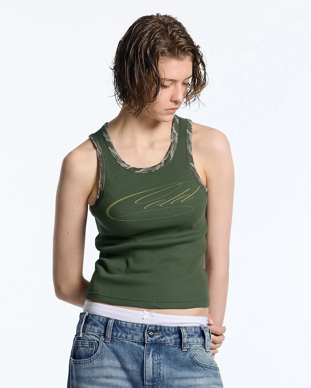 WILD TANK TOP GREEN by COLD CULTURE