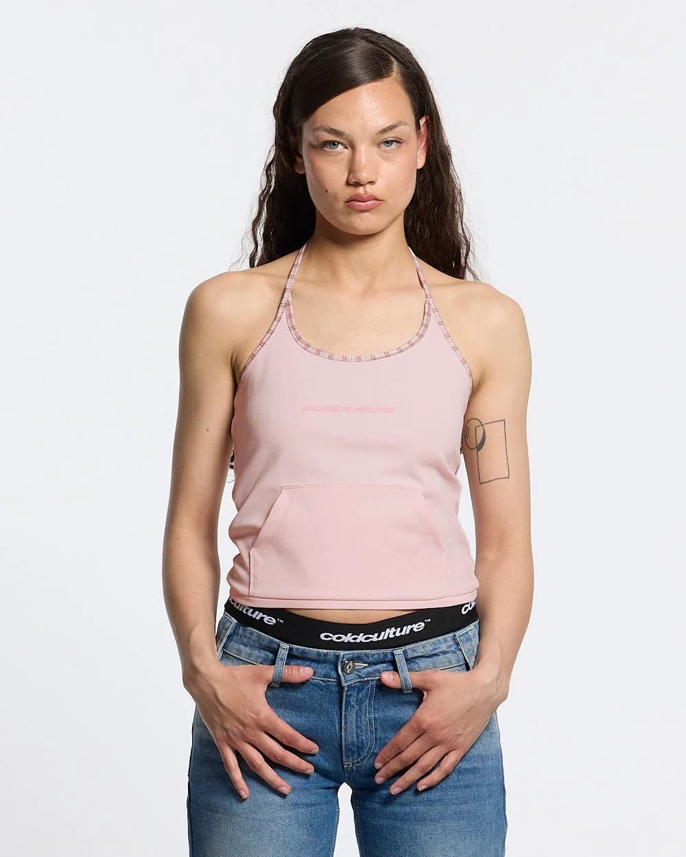 KANGAROO TANK TOP BABY PINK by COLD CULTURE