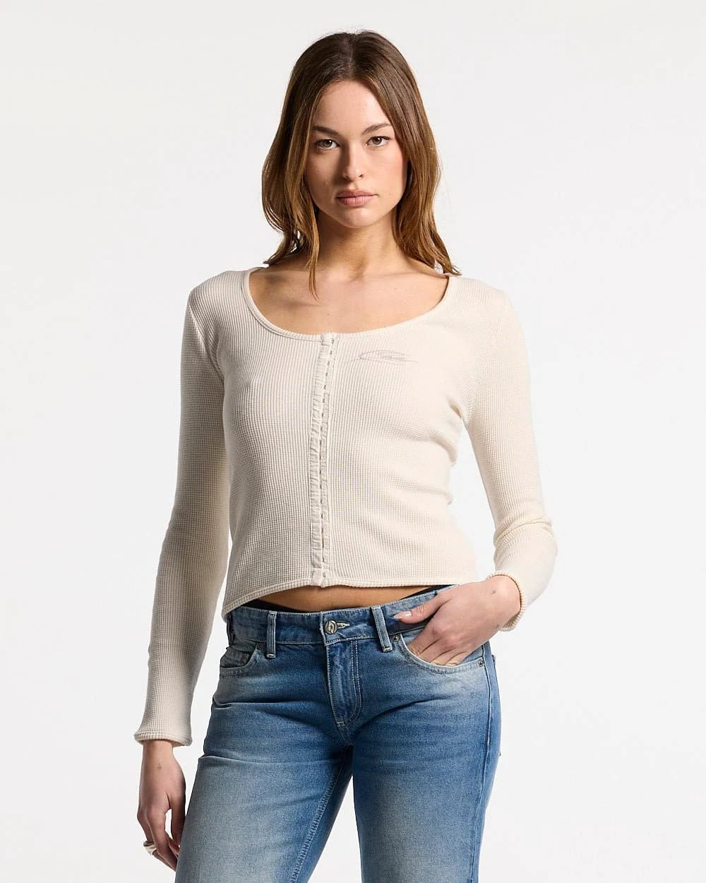 PERFECT LONGSLEEVE TOP OFF WHITE 3