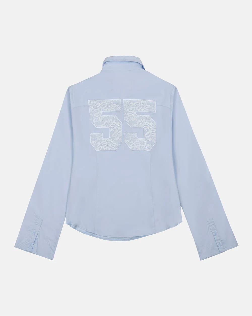55 LACE SHIRT BABY BLUE 2