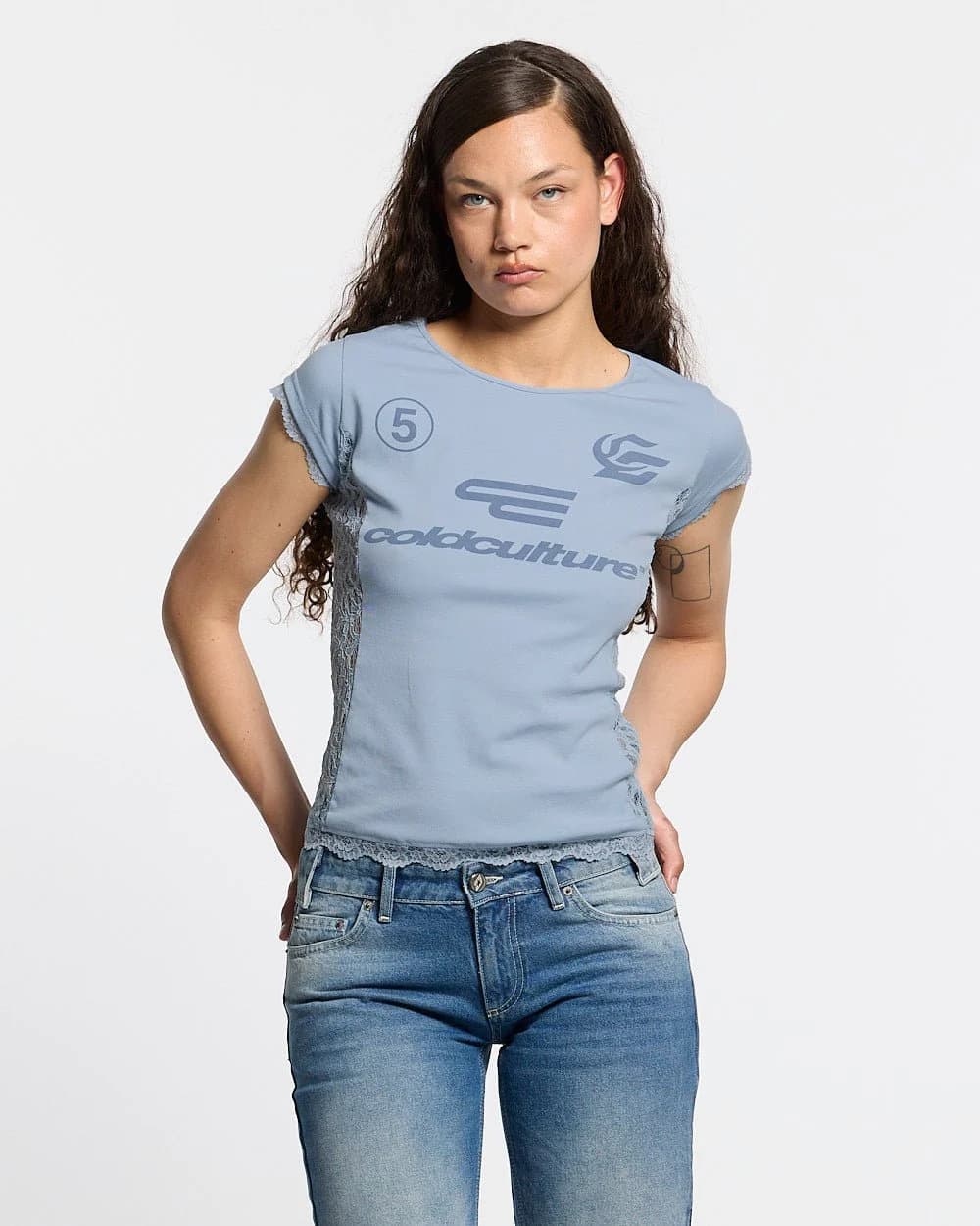 CLUB BABY TEE BABY BLUE by COLD CULTURE