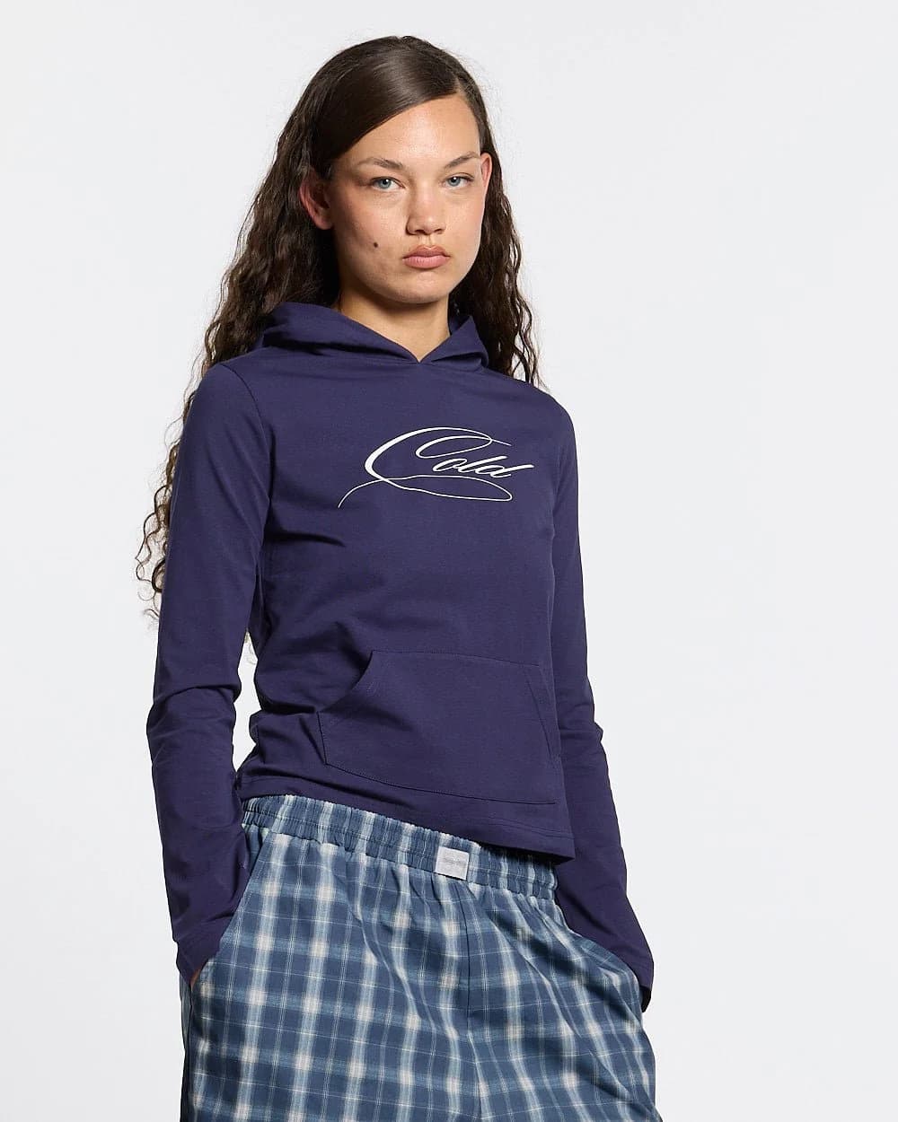 BABY SCRIPT HOODIE BLUE by COLD CULTURE