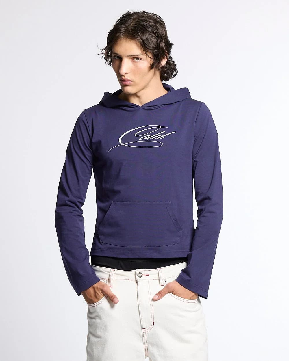 BABY SCRIPT HOODIE BLUE 5
