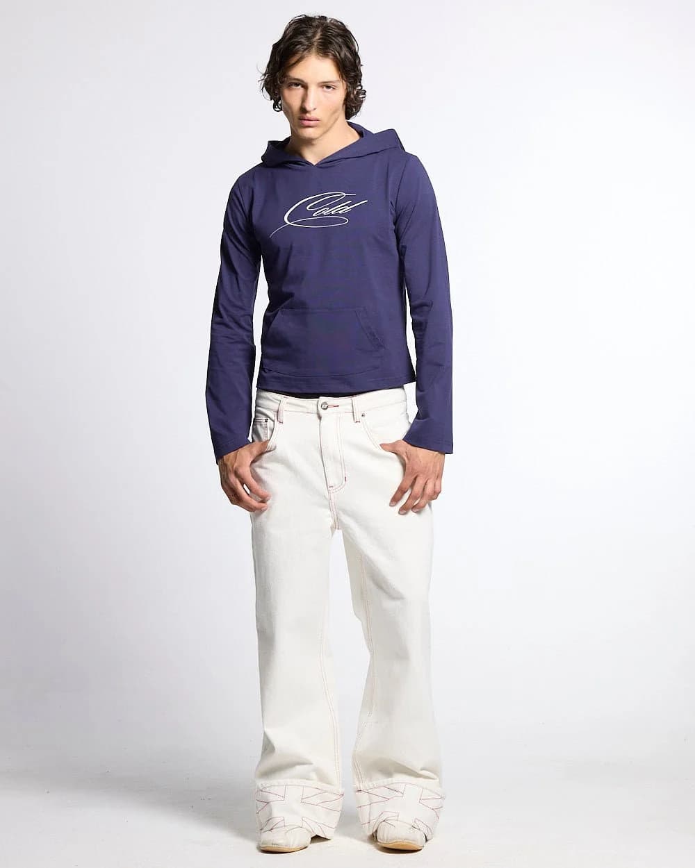 BABY SCRIPT HOODIE BLUE 7