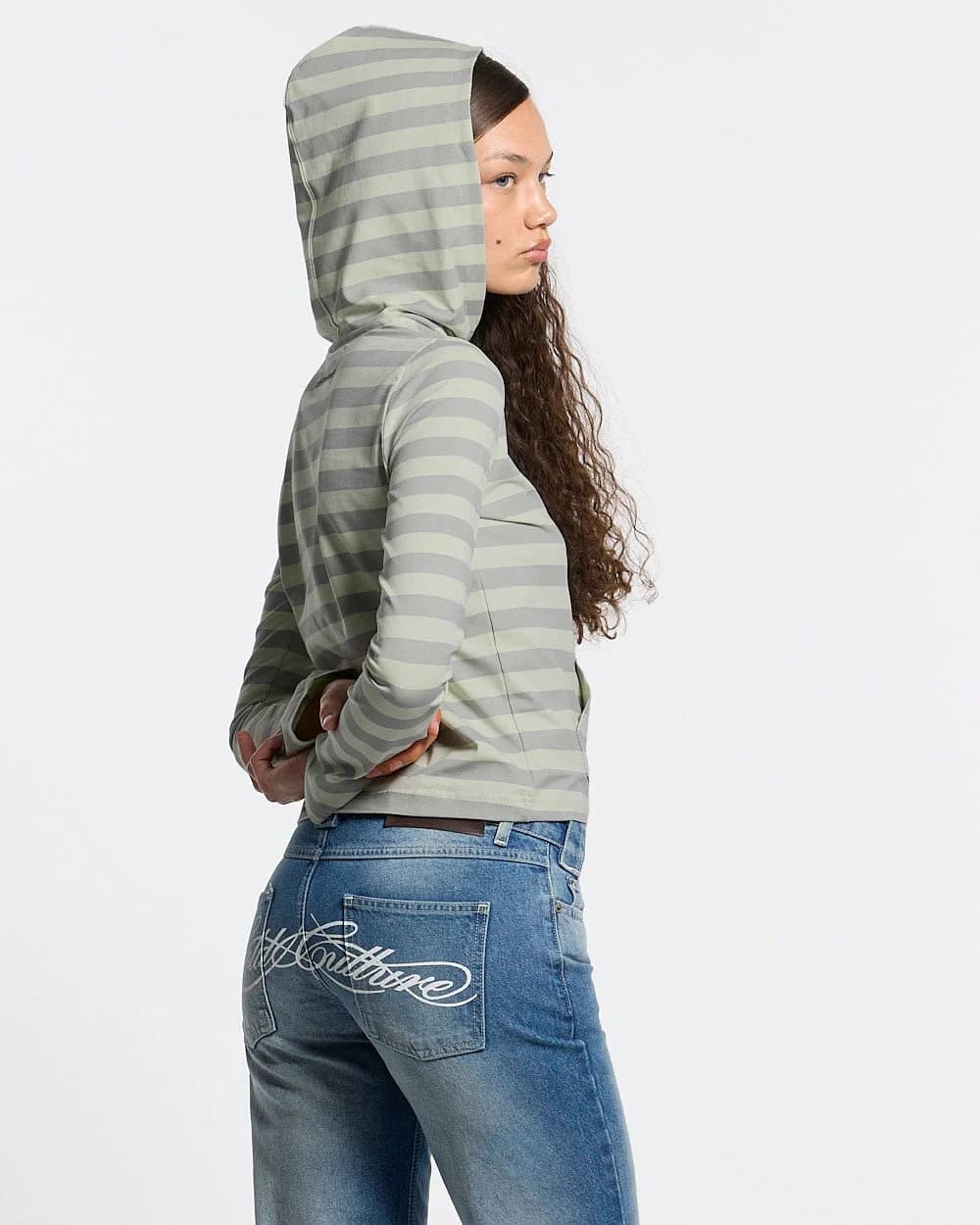 BABY SCRIPT HOODIE GREY by COLD CULTURE