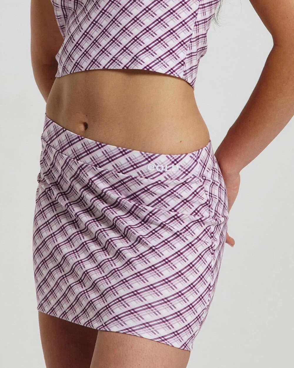 RHOMBUS SKIRT PINK 4