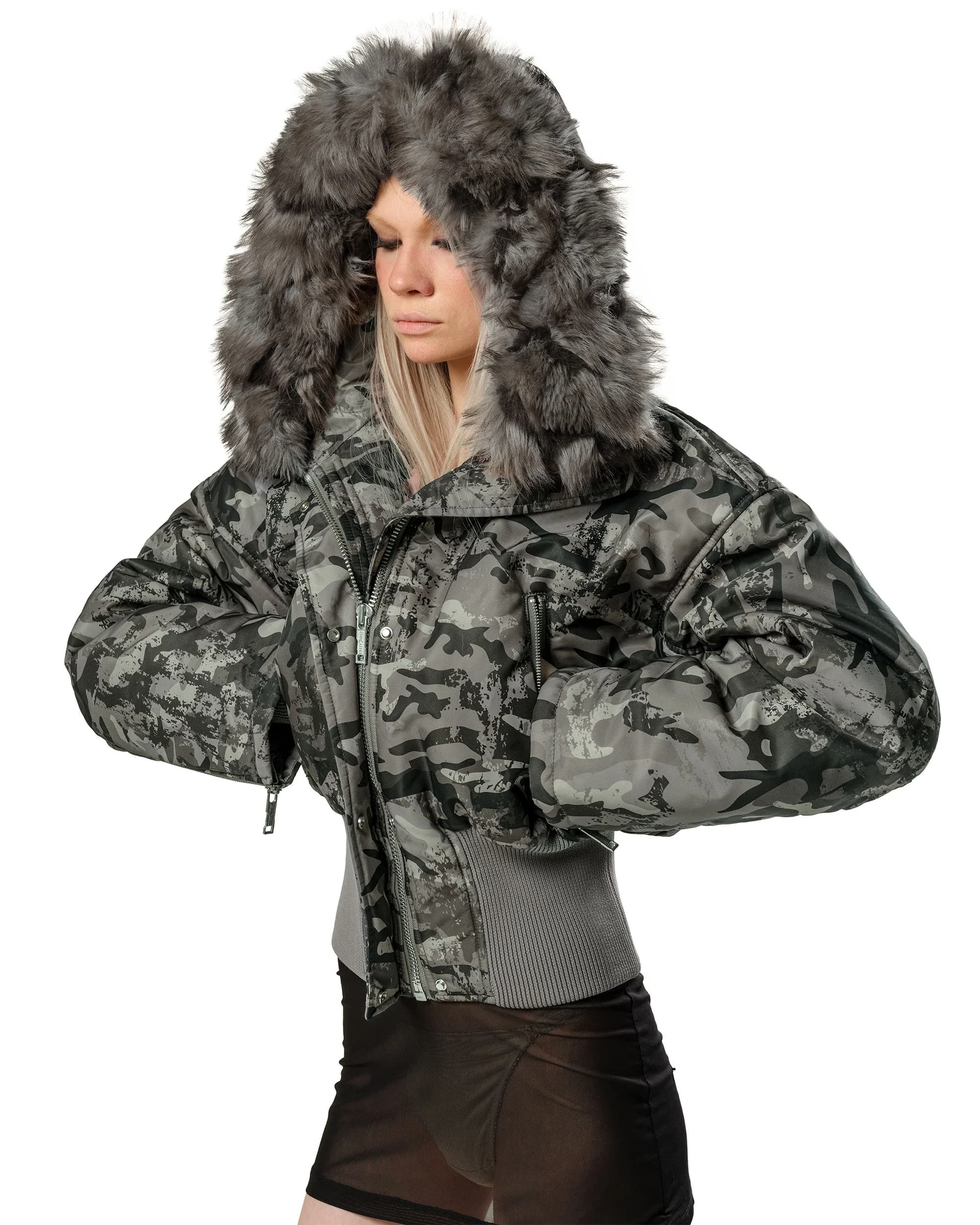 Juicy x Racer Camo Fitted Bomber 5